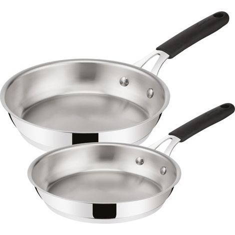set di 2 padelle in acciaio inox 24/28cm - 012896600002 - Lagostina