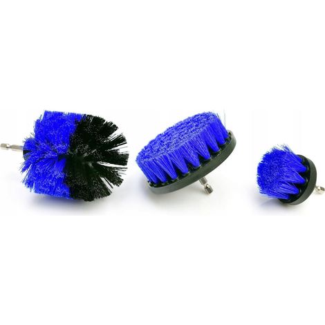 Geko Ensemble de brosses de nettoyage nylon pour perceuse (1/2)