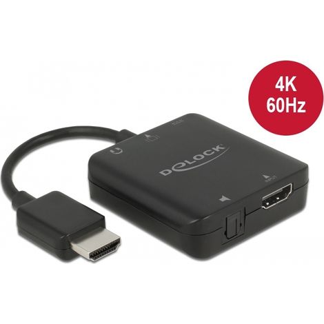 Delock Extractor de audio HDMI 4K 60 Hz compacto