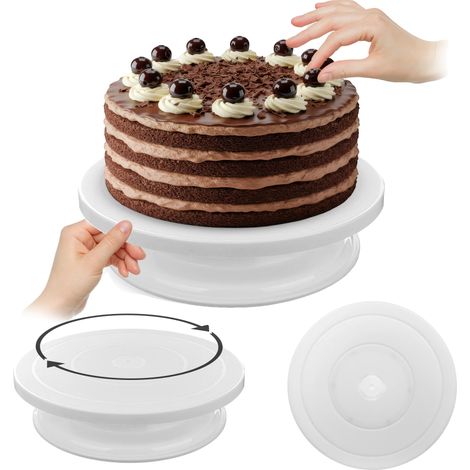 Tortenständer, Glasmaterial, 28 cm Durchmesser, runde Form, Lebensmittelkontaktmaterial-Zertifizierung, geeignet zum Servieren von Desserts (1/5)