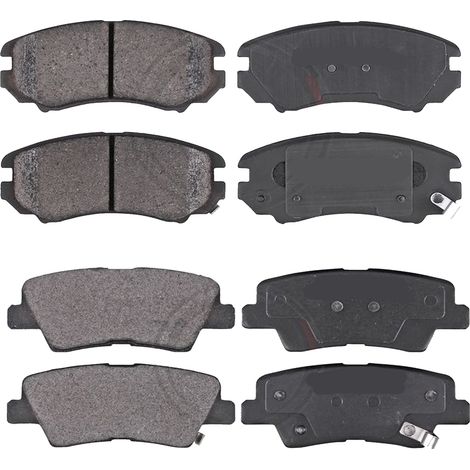 KIT PASTIGLIE FRENO ANTERIORI E POSTERIORI compatibile con KIA SORENTO I (JC) / PASTIGLIE FRENANTI AUTO OEM FDB1735,FDB1736 / SOSTITUZIONE DIRETTA / BASSA POLVERE / SILENZIOSO
