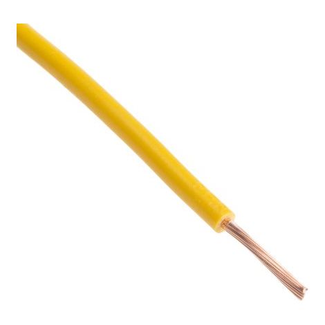 Fil électrique RS PRO 2491X, 32 1 mm² 17 AWG Non blindé, 500 V, PVC Jaune, 100m ( Prix pour Bobine de 100 Mètres )