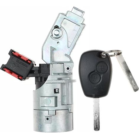 Serrure Contacteur Démarrage avec Clé pour Clio 3, Kangoo 2, Master 3, Modus, Trafic 3, Twingo 2, Dacia Duster, Sandero, Talento, Citan, Nissan NV300, NV400, Opel Movano B, Vivaro B 7701208408 (1/5)