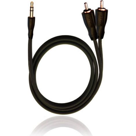 Câble de raccordement RCA D1C84012 Jack / Cinch-RCA audio [2x Cinch-RCA mâle - 1x Jack mâle 3.5 mm] (1/2)