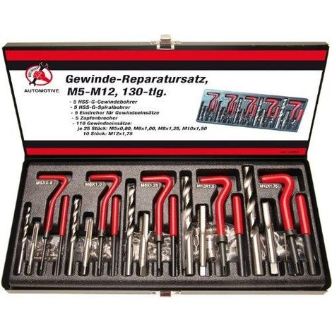 Kraftmann Kit di riparazione per filettature metalliche M5-M12