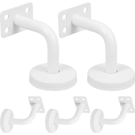 Support de main courante en acier inoxydable pour montage mural, support de rampe d'escalier, pour l'intérieur et l'extérieur, avec matériel de montage pour un maintien (1/5)