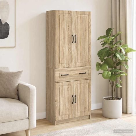 vidaXL Schrankset 2 pcs Sonoma-Eiche Holzwerkstoff (1/5)