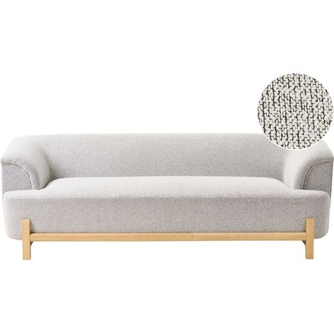 Sofa 3-Sitzer ALNOR Stoff Hellgrau