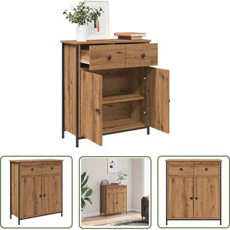 vidaXL Sideboard Artisan-Eiche 70x30x80 cm Holzwerkstoff (1/5)