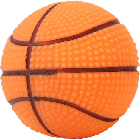 1PC Ballon Sonore pour Chien - Jouet à Mordre et Couinement pour Chiot, Entraînement et Jeu (Style Basketball) (1/5)
