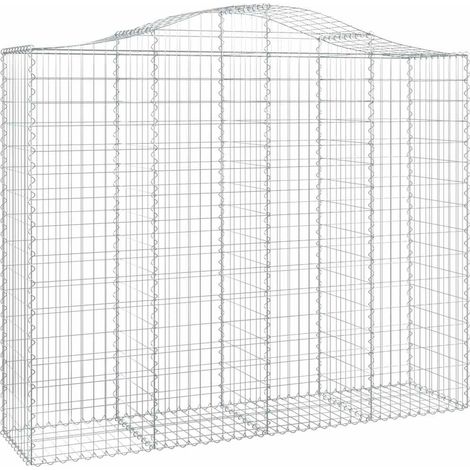 Maison Exclusive - Gabione mit Hochbogen 200x50x160/180 cm Verzin