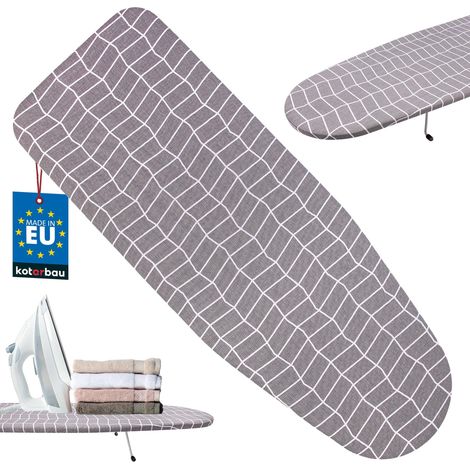KOTARBAU® Table à Repasser - Planche à Repasser 75 x 27 cm - Table à Repasser de Voyage - Carreaux Gris (1/4)