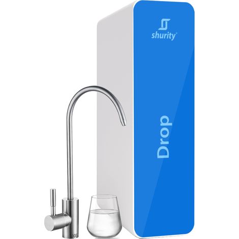 Shurity Drop Depuratore acqua con Microfiltrazione Sottolavello - 1 via, Liscia Pack Completo di Rubinetto (1/5)