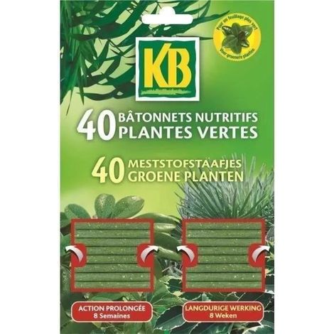 KB - Bâtonnet nutritif - plante verte - lot de 40 (FBPV)