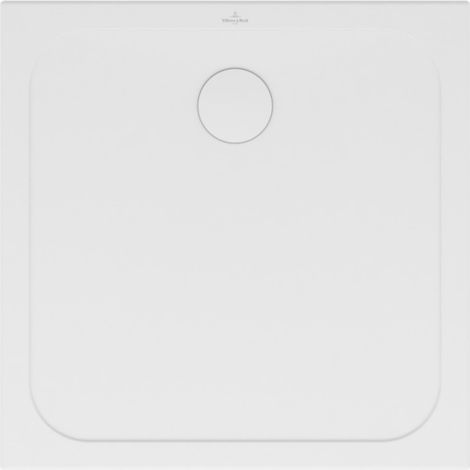 Villeroy & Boch – Receveur de douche antidérapant 80 x 80 cm – Céramique extra plate – Adhérence PN18 – Installation à poser ou encastrer – Fabrication française