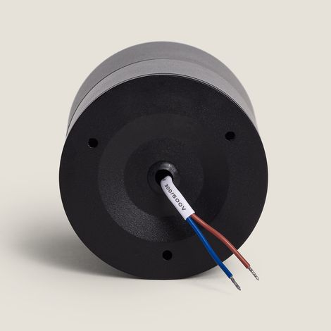 LED-Wandleuchte 15W Aluminium Rund Schwarz New Onuba 5000K Kaltweiß