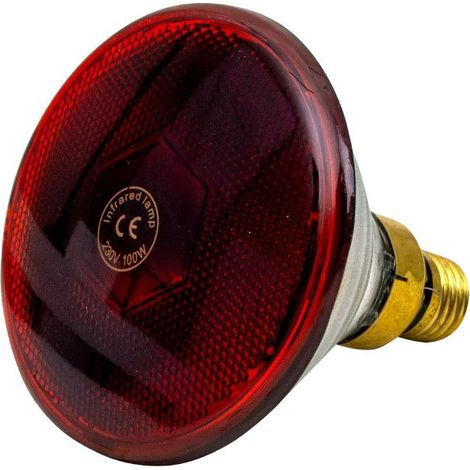 Ampoule infrarouge PAR 100 W rouge UKAL (1/4)