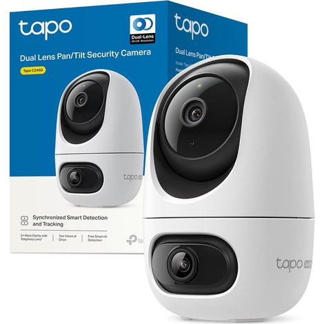 2K+2K Camera Interieur WiFi 360° Double Objectif Intelligente,C245D (1/5)