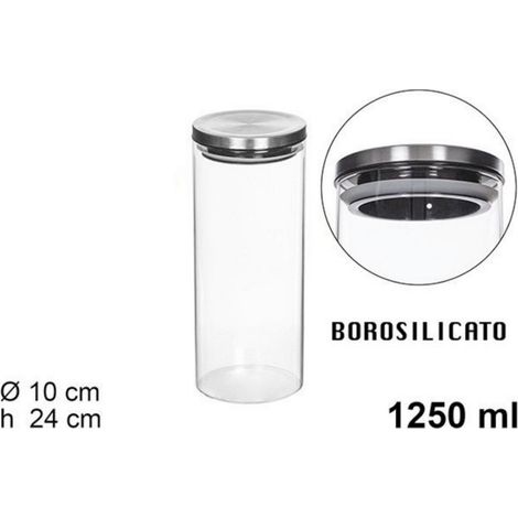 1250 Ml Boîte Alimentaire Sous Vide Verre Clair Céréales Snacks Cuisine (1/5)