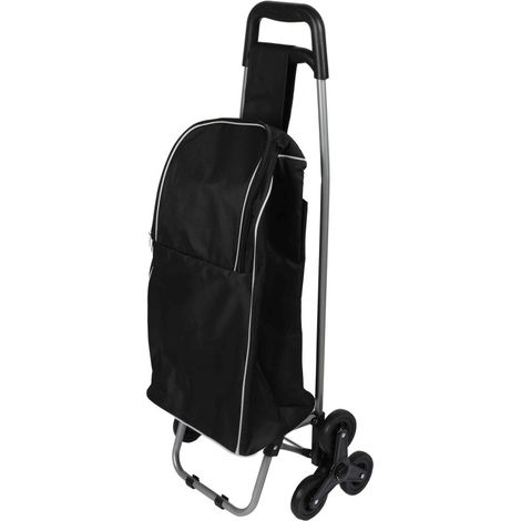 Chariot de courses Isotherme 32L - Noir - Roues Triples Monte Escalier - Livraison gratuite
