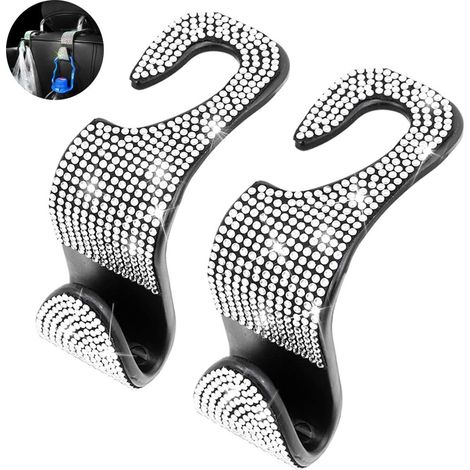 Crochet Pour Siège Auto - Crochet Réglable 360° En ABS - Pour Sac À Main Portefeuille Clés - Convient Sièges Avant Arrière - 2 Pièces (1/5)
