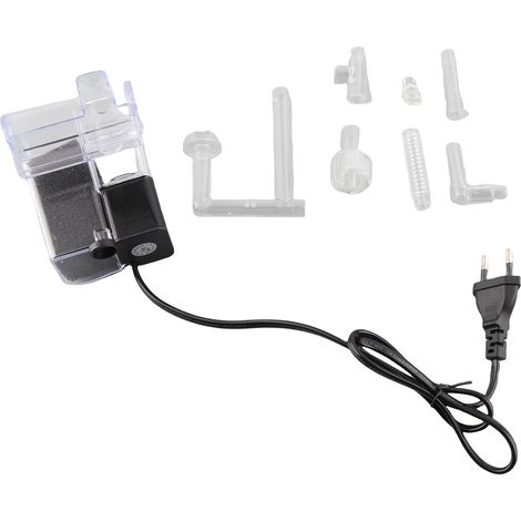 Filtro multifuncional para acuario, enriquecimiento de oxígeno mejorado, 280 l/h, 3,5 W, PVC, para acuarios pequeños, enchufe europeo. (1/5)