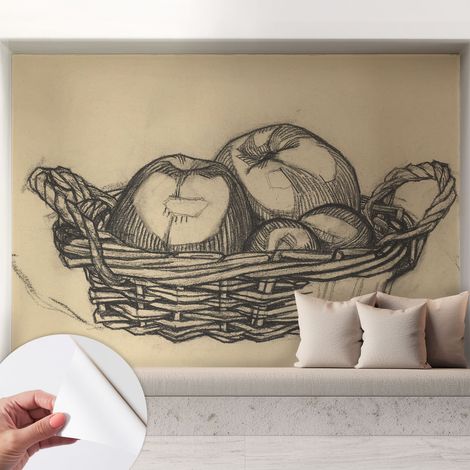 Carta da parati autoadesiva - fotomurale - decorazione parete - murale - adesivo da muro - Cesto di frutta 208x146 cm (1/5)