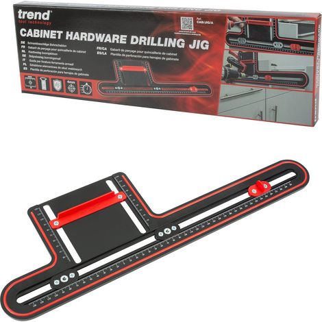 Trend Kitchen Cabinet Hardware Cupboard Draw Handle Jig Drill Template CAB/JIG/A (1/5)