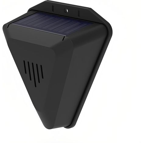 Allarme dissuasore per uccelli ad energia solare, impermeabile IP55, protezione completa a 360°, suoni multipli per allontanare gli uccelli con le corna, adatto per giardini e cortili esterni.