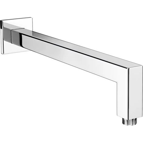 Braccio doccia a gomito in ottone cromato 30 cm