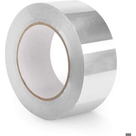 Ruban Adhésif d'Aluminium - Scotch Isolant Thermique Professionnelle – 5cm x 50m - Rouleau Aluminium Adhesif Haute température de (1/4)
