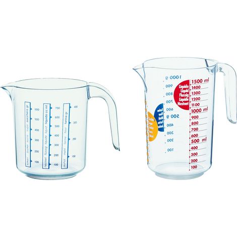 CARAFFA GRADUATA OLIMPIA Ø cm. 10x13 h lt. 0,75 mod. Piccola
