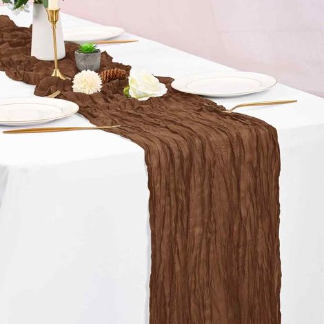 1 Pièce Toile à fromage en coton brun 305 cm Accessoire de table Décoration événementielle (1/5)