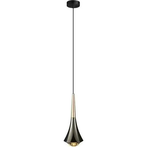 Fashion Long Glass Light Hover Lift Alumibedside Small Chandeliers Black Dimmable Ledhanginglamp Sofa Backdrop Decoration Lighting Fixture (1/5)