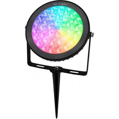 LED-Gartenstrahler mit 15W RGB+CCT RF/WiFi Steuerung  Mi Light