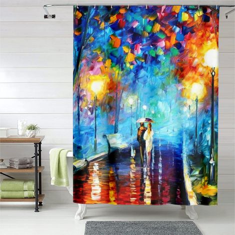 Rideau de douche pour salle de bain, 90x180 cm (1/5)