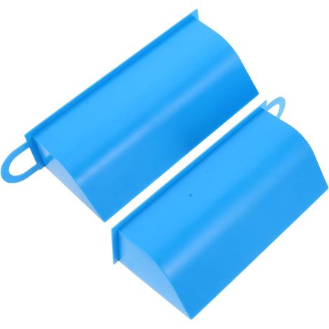 Rejilla de ventilación para el capó del coche, 2 piezas, de plástico azul. (1/5)