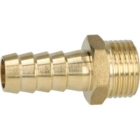 Douille en laiton avec filetage mâle 1/2’’ pour le raccordement de tuyaux 1/2''