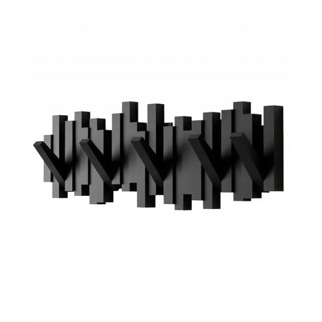 Appendiabiti da parete W11-FX nero (1/5)