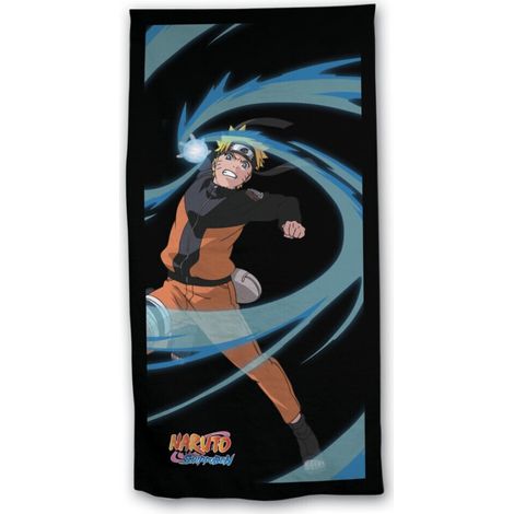 Serviette de plage - Naruto avec orbe à l'attaque- 70x140 cm (1/3)