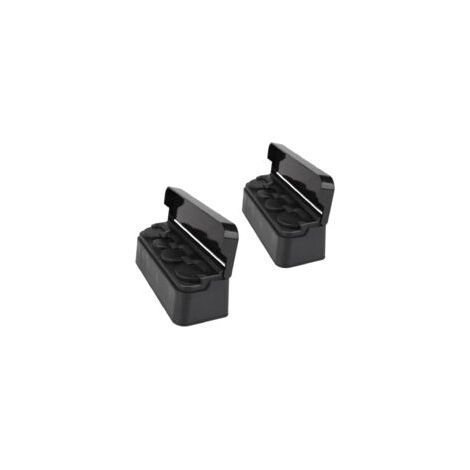 Caja organizadora de monedas negra para coche, organizador portátil con tapa (juego de 2) - Crezuo