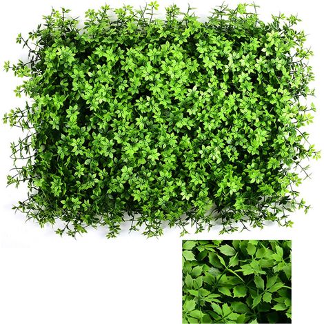 Panneau De Haie Artificielle - Boîteux 40 x 60 cm - Résistant Aux UV - Pour Décoration Murale Intérieure Et Extérieure - 1 Pièce (1/4)