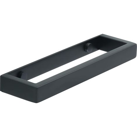 BEBUSINGOTO Toallero de baño con aro de toalla negro de acero inoxidable 304, longitud de 20 cm, montado en la pared (1/5)
