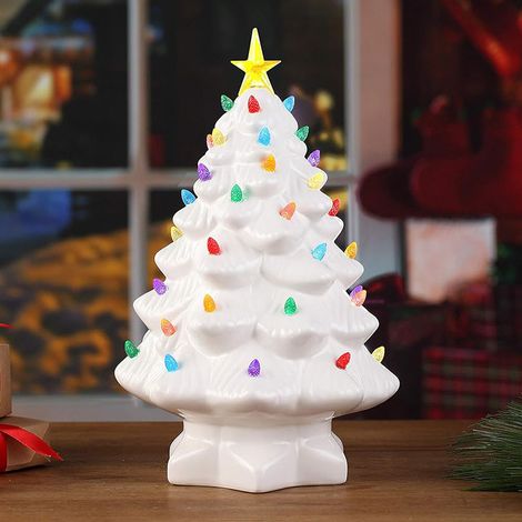 Sapin de Noël LED au design moderne 30 x 12 x 12 cm - Décoration intérieure/extérieure, cadeau de Noël (1/5)