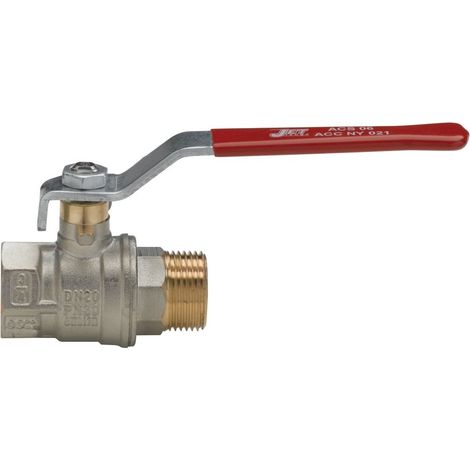 vanne à sphère en laiton - mâle / femelle - 3/4 pouce - altech