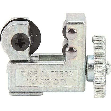 Rohrabschneider für Rohre mit einem Durchmesser von 3 mm bis 16 mm. Steigert die Arbeitseffizienz. Silberfarben. Für Kupfer-, Aluminium- und PVC-Rohre.