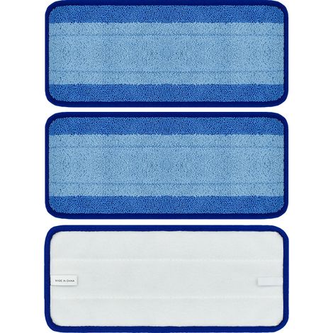 Lntyq Lot de 3 serpillères en microfibre pour Swiffer Wet Jet - Accessoires pour aspirateur - Réutilisables (1/5)