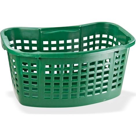 Universalkorb 35 Liter grün Wäschekorb Brennholzkorb Obstkorb Kartoffelkorb Korb