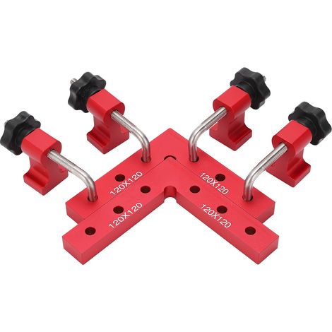Gabarit de serrage à angle droit 90° pour assemblage bois, outil de menuiserie et guide de coupe précis