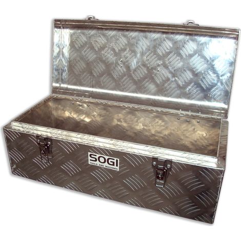 Baule portautensili SOGI BLE-58 porta attrezzi cassone pick-up in alluminio - 575 x 245 x 220 h mm (1/5)